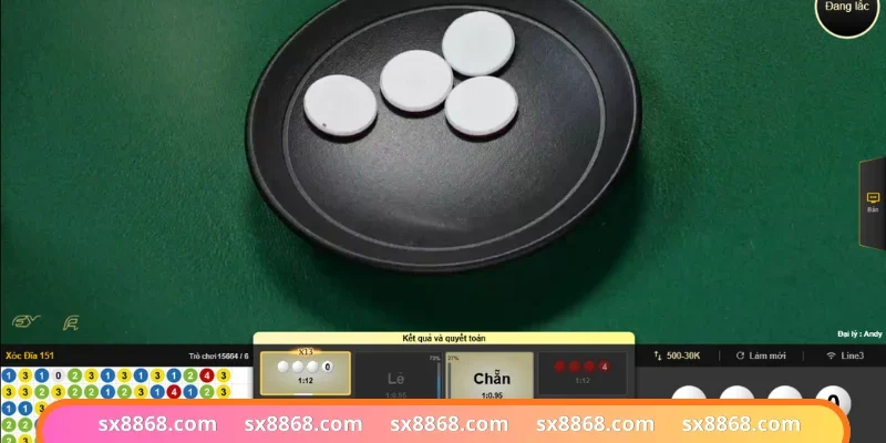 Sảnh chơi xóc đĩa từ thấp đến cao